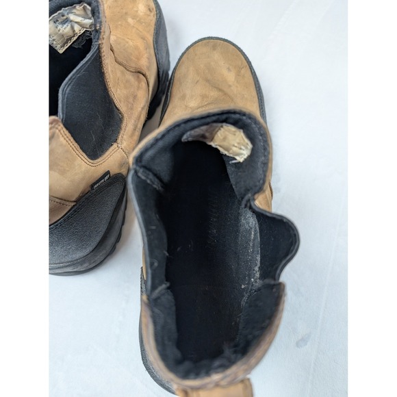 Duluth Trading Mens Brown Leather Waterproof Safety Work Boots Size 14 Medium - Picture 8 of 14